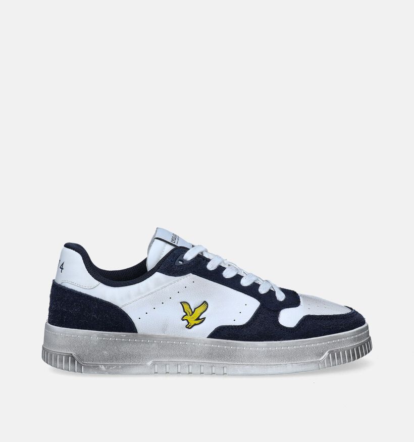 Lyle & Scott Culross Cup Low Witte Veterschoenen voor heren (356125) - geschikt voor steunzolen