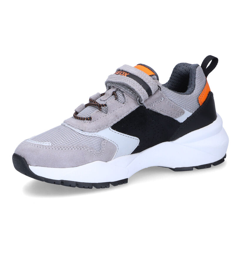 Geox Heevok Grijze Sneakers in leer (311043)