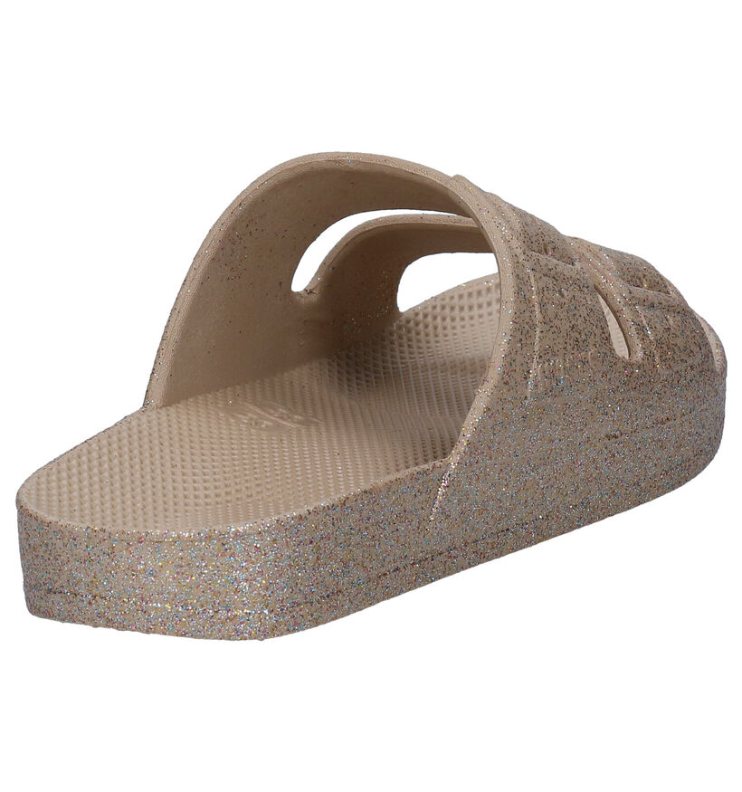 Freedom Moses Celeste Sands Gouden Slippers in kunststof (289634)