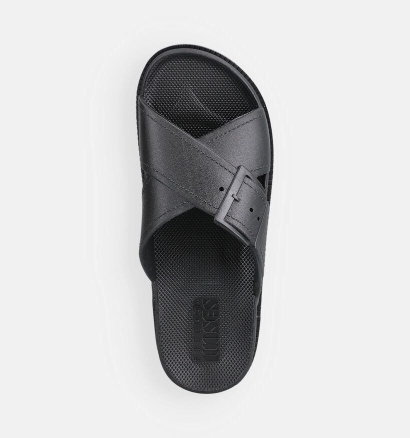 Freedom Moses Cross Basic Claquettes en Noir pour femmes (370841)