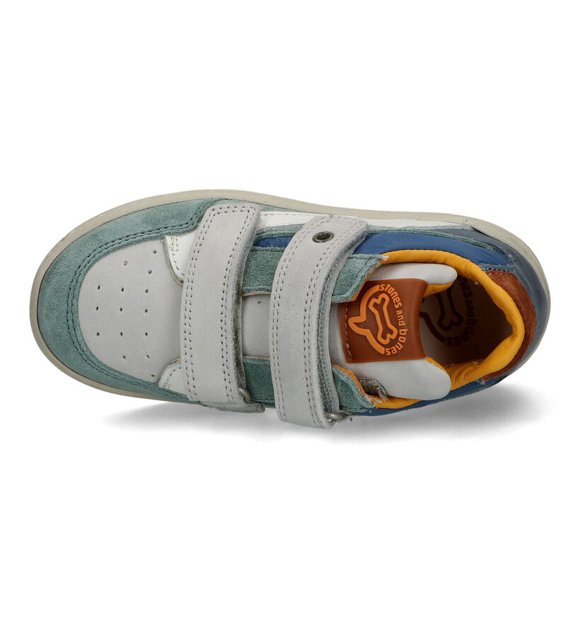 STONES and BONES Troep Grijze Velcroschoenen voor jongens (322088) - geschikt voor steunzolen