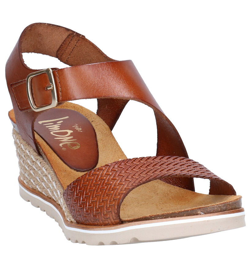 Via Limone Cognac Sandalen in leer (273197)