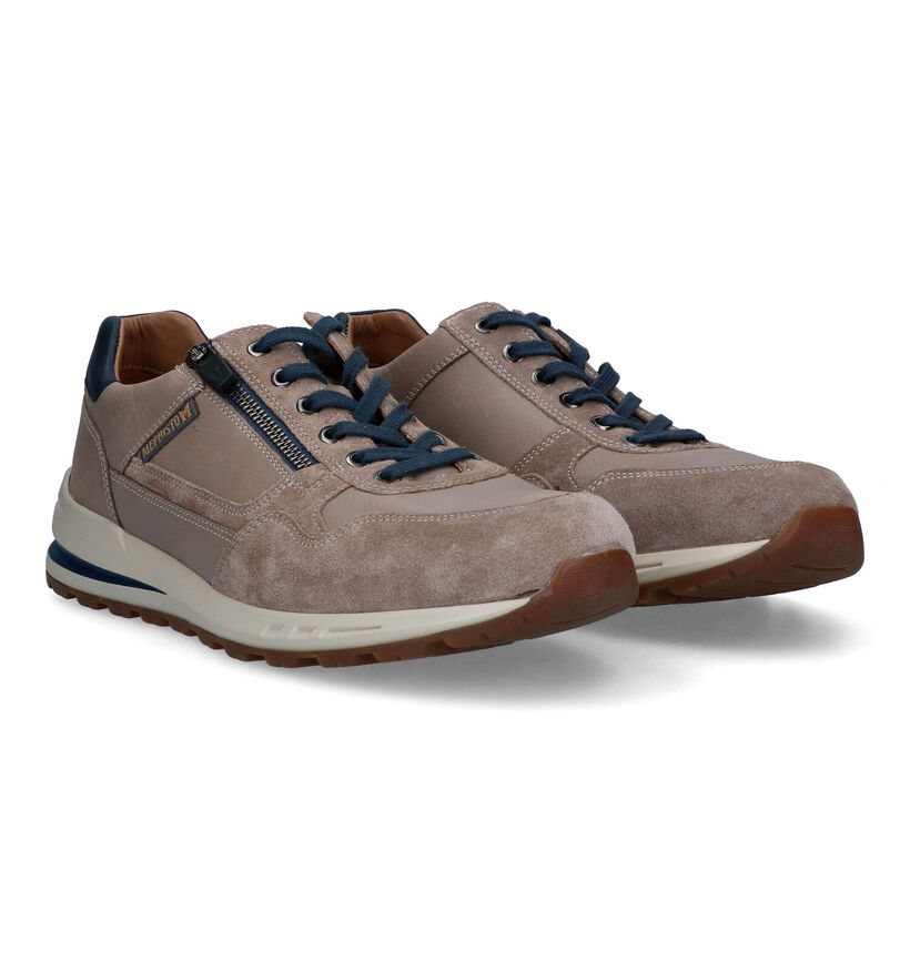 Mephisto Bradley Velsport Taupe Veterschoenen voor heren (323377) - geschikt voor steunzolen