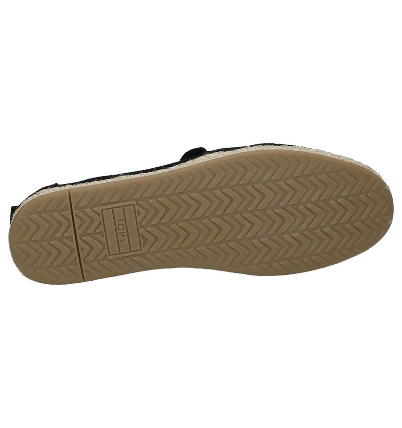 Zwarte Espadrilles Toms Deconstructed Alpargata in daim (242041)