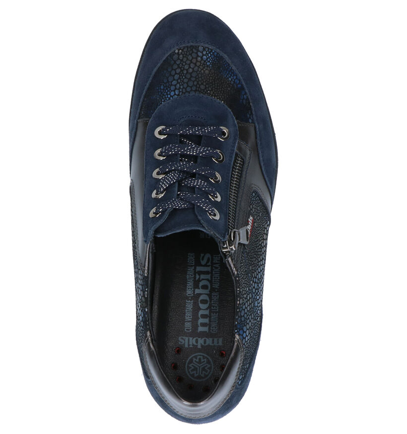 Mobils By Mephisto Patrizia Chaussures à Lacets en Bleu en nubuck (259750)