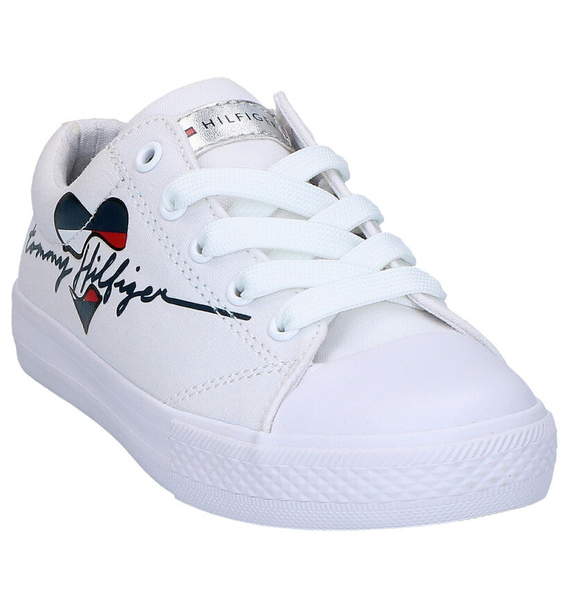 Tommy Hilfiger Baskets en Blanc en textile (266558)