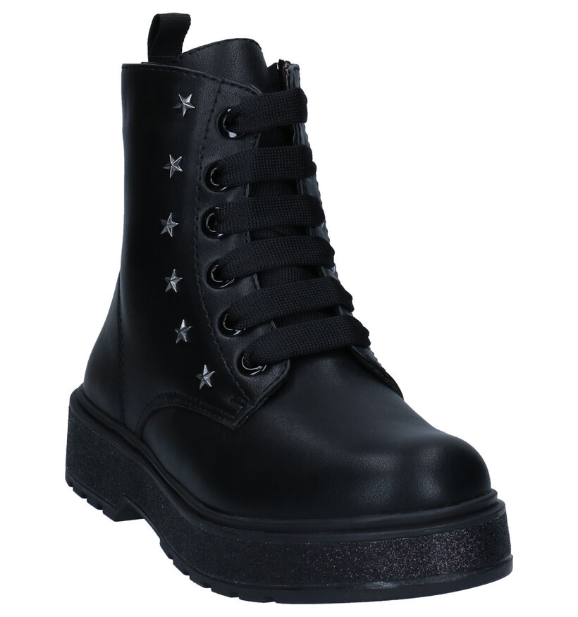 Asso Bottines en Noir en simili cuir (281474)