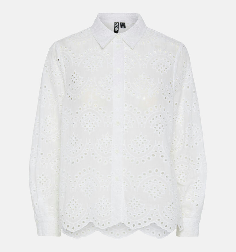 Pieces Vilde Wit Hemd Kant voor dames (351119)