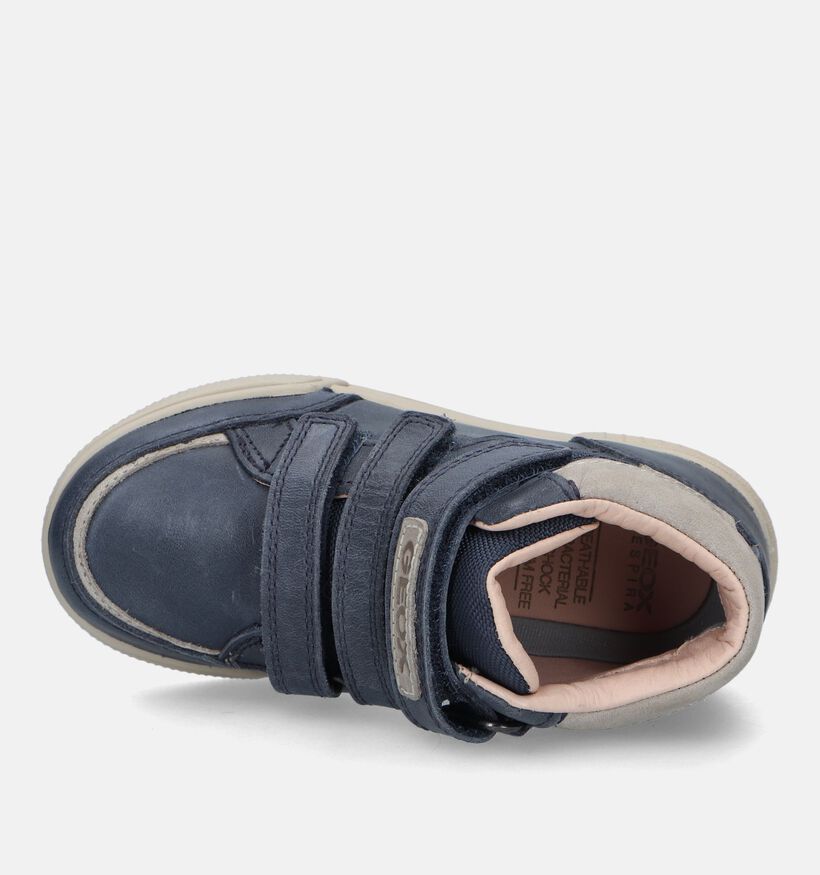 Geox Poseido Boots à velcro en Cognac pour garçons (330063) - pour semelles orthopédiques