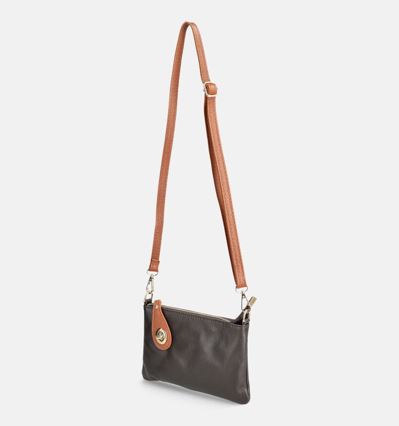 Via Limone Donkerbruine Crossbodytas voor dames (385037)