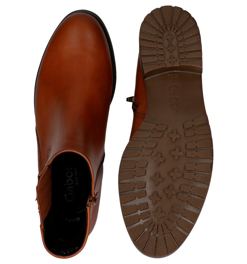 Gabor OptiFit Cognac Enkellaarzen in leer (282304)