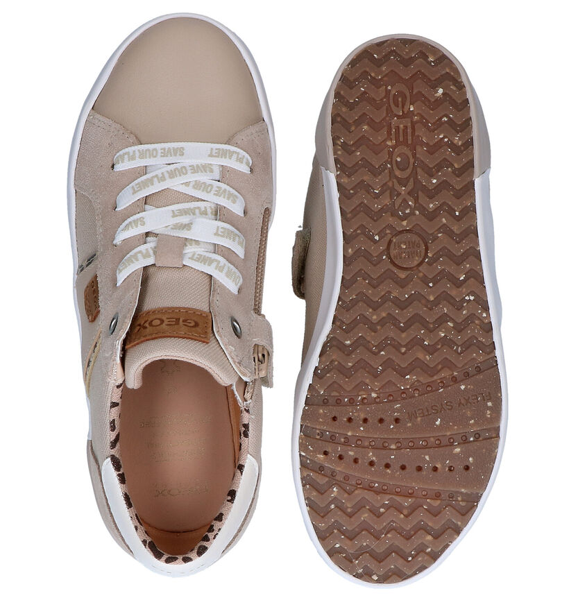 Geox Kilwi Chaussures à lacets en Beige en simili cuir (286938)