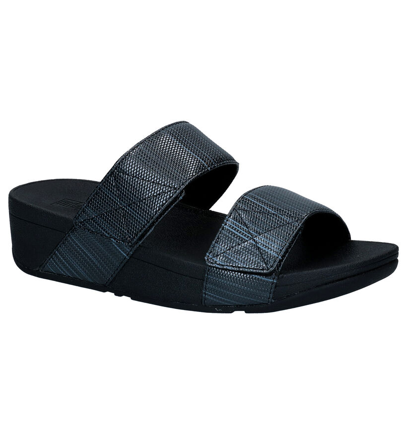 FitFlop Mina Zwarte Slippers in kunstleer (286112)