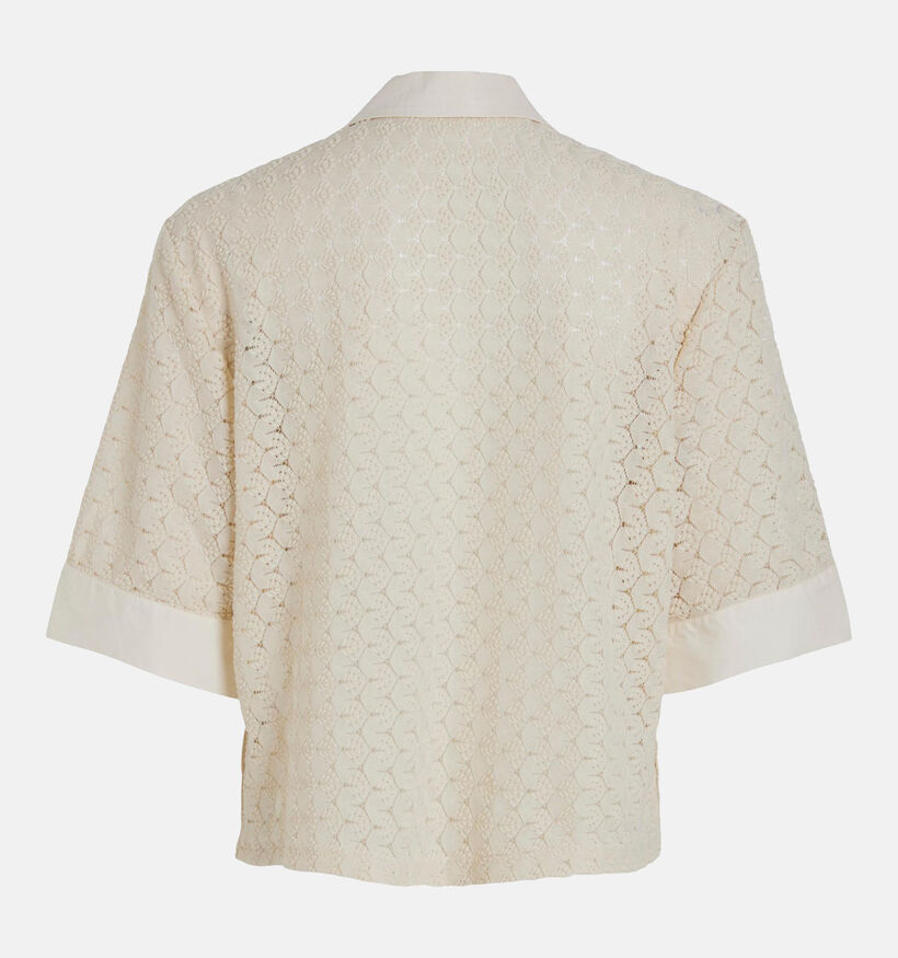 Vila Fransi Beige Kanten Blouse (329984)