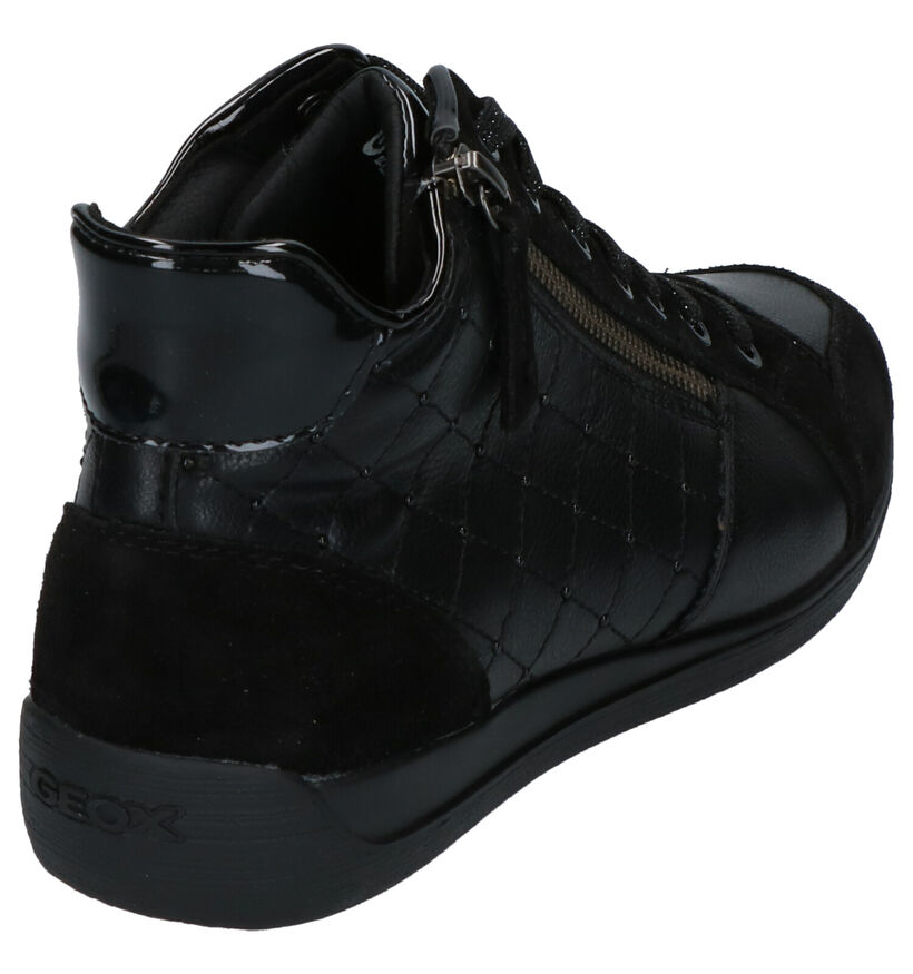 Geox Myria Zwarte Sneakers in kunstleer (253657)