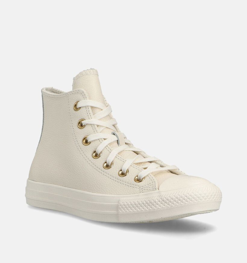 Converse Chuck Taylor All Star High Baskets montantes en Beige pour femmes (359973) - pour semelles orthopédiques