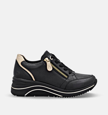 Remonte Low Lage schoenen Zwart/Cognac