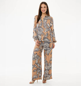 Mexx Graphic Flower Pantalon en Marron pour femmes (368547)