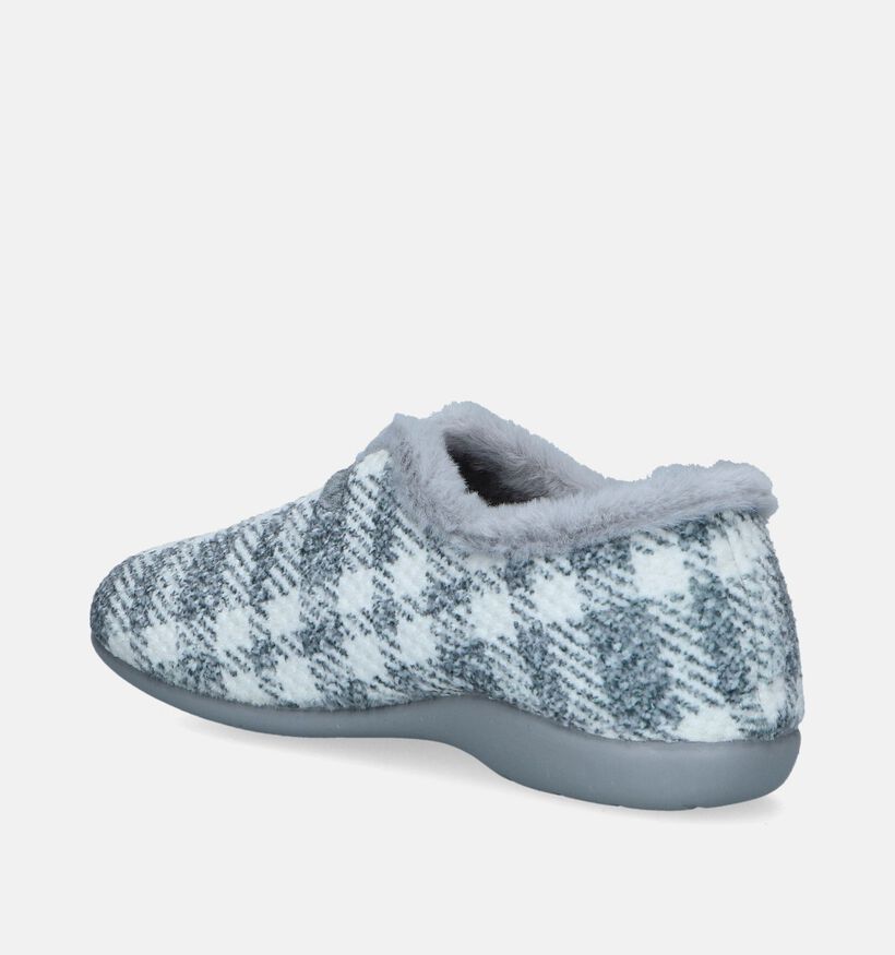 River Woods Niama Grijze Geruite pantoffels voor dames (347366)