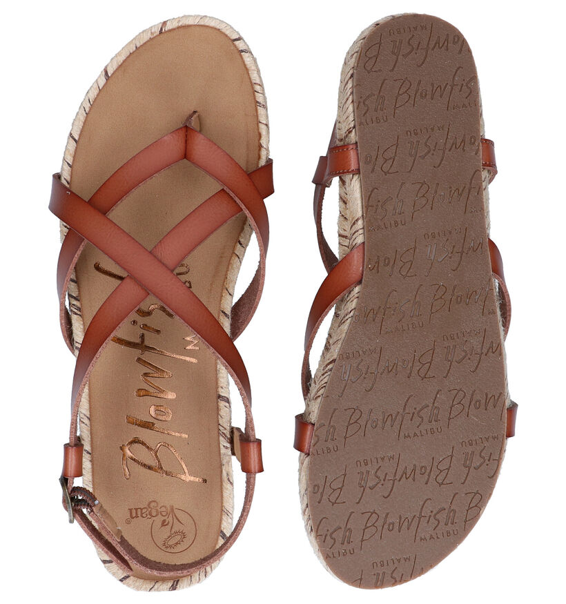 Blowfish Malibu Granola Rope Vegan Sandales en Cognac en simili cuir (289527)