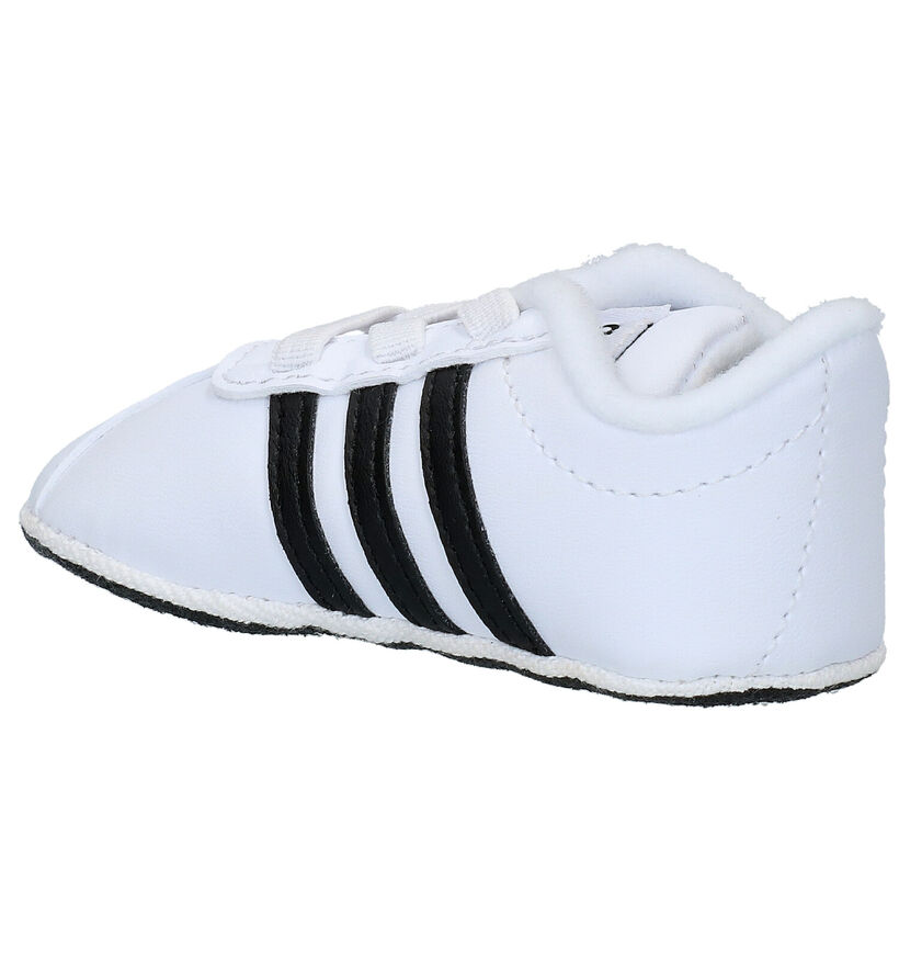 adidas VL Court 2.0 Crib Baskets bébé en Blanc en simili cuir (273486)