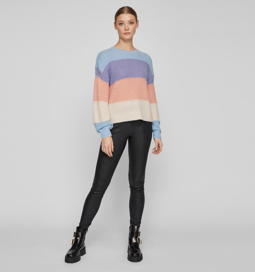 Vila Laila Blauwe Gestreepte Trui voor dames (323687)