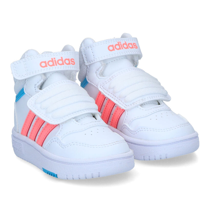 adidas Hoops 3.0 Witte Sneakers voor meisjes (315006)