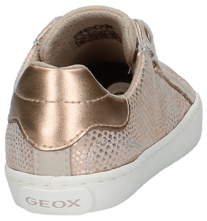 Beige Lage Geklede Sneakers Geox in leer (210497)