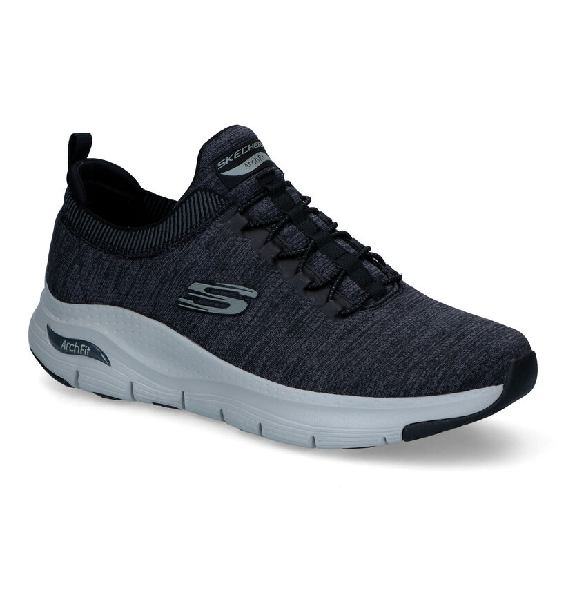 Skechers Arch Fit Zwarte Sneakers voor heren (318128) - geschikt voor steunzolen