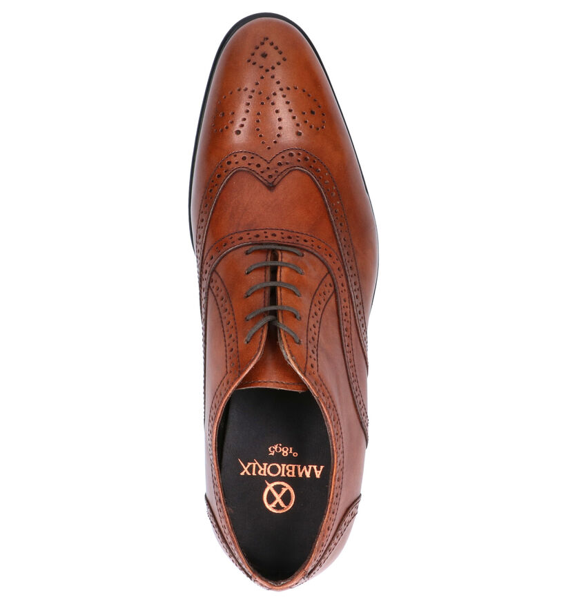 Ambiorix Chaussures habillées en Cognac en cuir (275258)