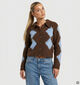 Desires Savannah Donkerbruine Cardigan voor dames (379173)