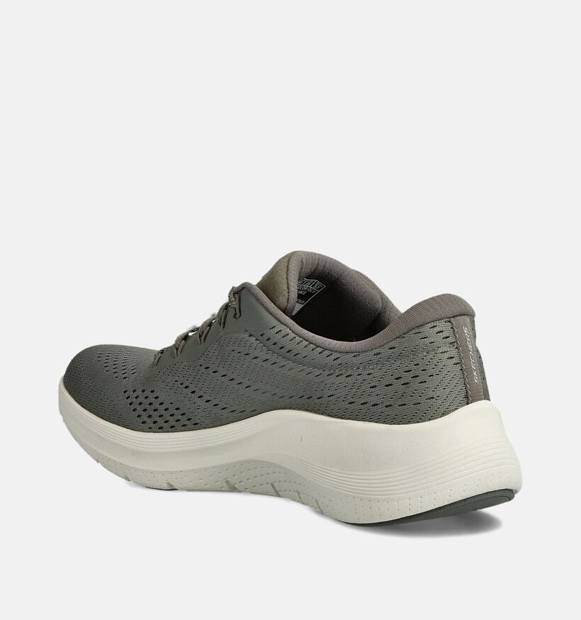 Skechers Arch Fit 2.0 Big League Kaki Sneakers voor dames (360886) - geschikt voor steunzolen
