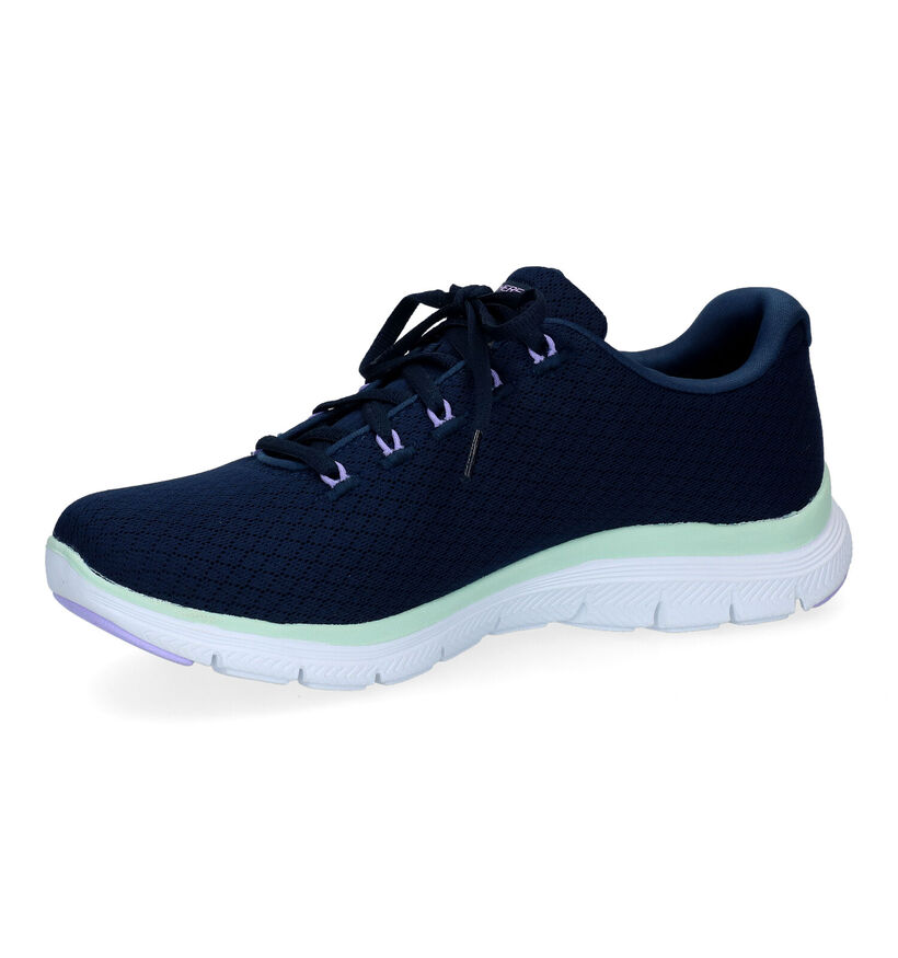 Skechers Flex Appeal 4.0 Blauwe Sneakers voor dames (310846)