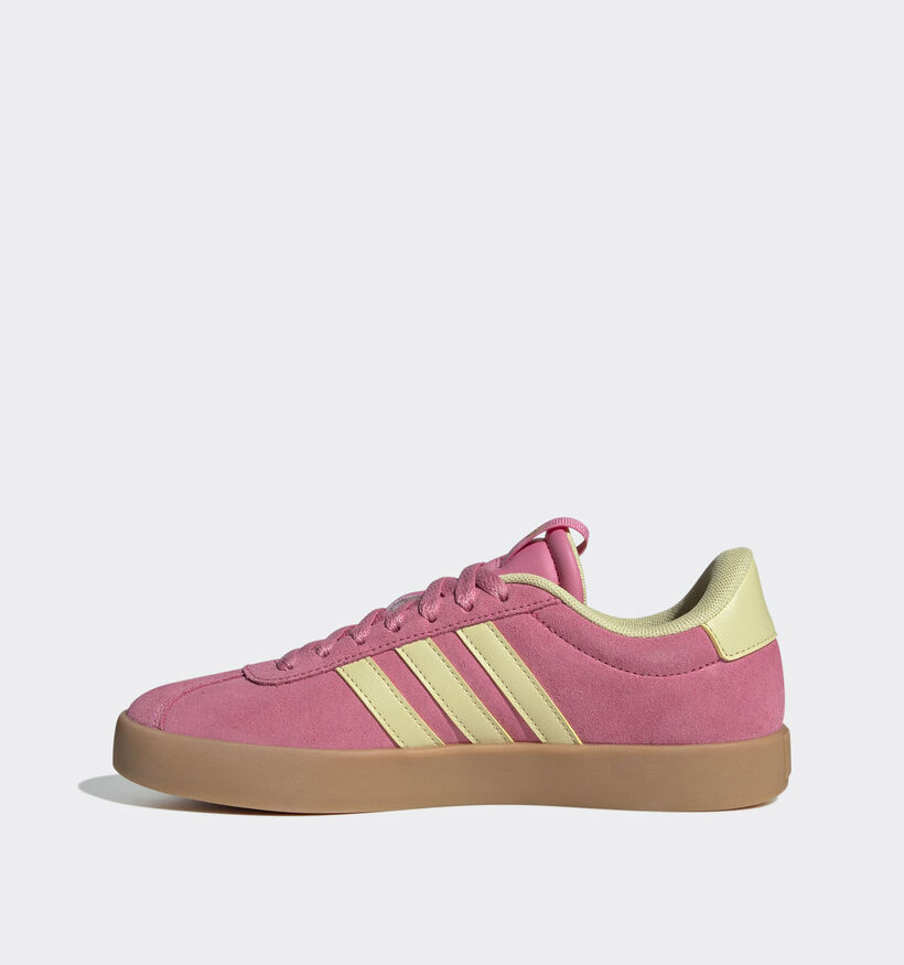 adidas VL Court 3.0 Roze/Gele Sneakers voor dames (359456) - geschikt voor steunzolen