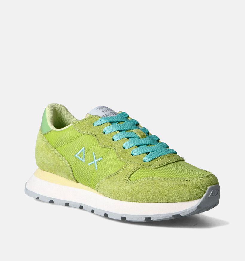 Sun68 Ally Solid Nylon Baskets en Vert pour femmes (351693) - pour semelles orthopédiques
