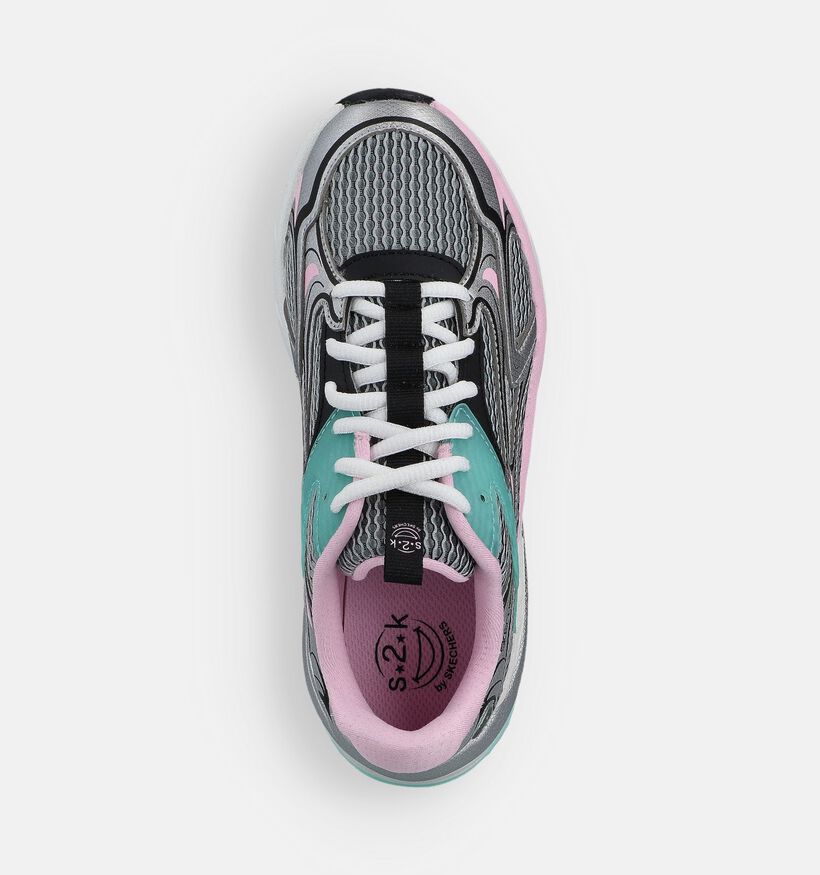 Skechers S2K Baskets en Argent pour filles (366288) - pour semelles orthopédiques