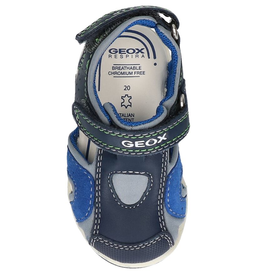 Geox Sandales pour bébé en Bleu foncé en cuir (245013)