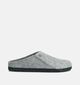 Birkenstock Zermatt Standard Pantoufles ouvertes en Gris pour hommes (377029) - pour semelles orthop&eacute;diques