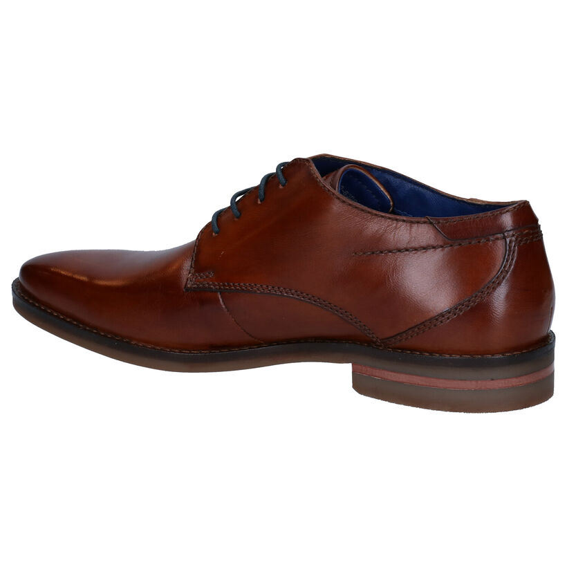 Bugatti Gagno Chaussures à lacets en en Cognac en cuir (281722)