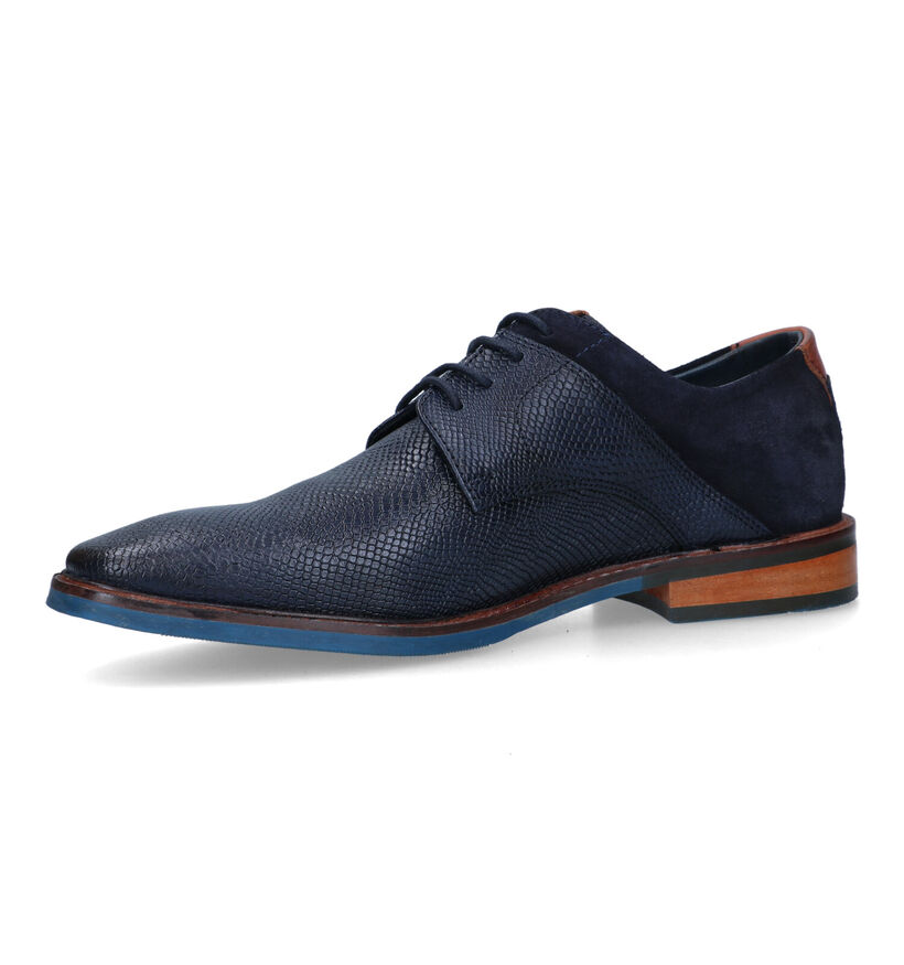 Via Borgo Chaussures classiques en Bleu foncé pour hommes (319709)