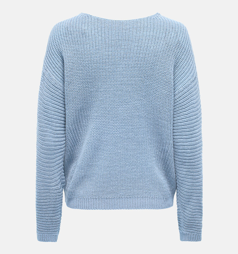 JDY Justy Pull avec col en V en Bleu pour femmes (351370)