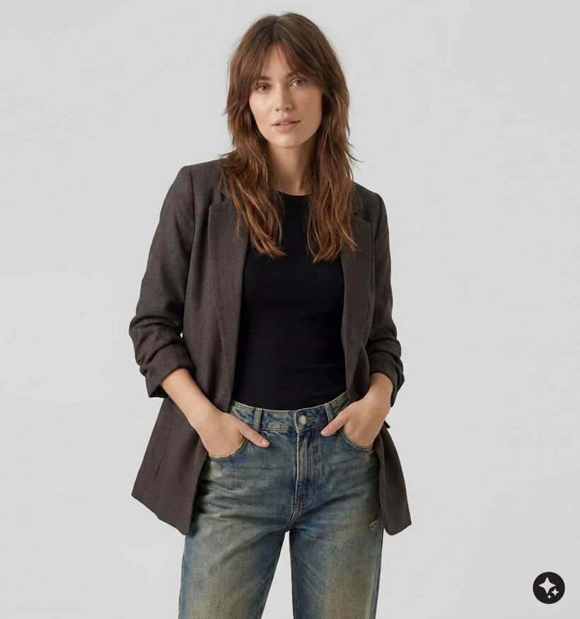 Vero Moda Frida Donkerbruine Blazer voor dames (377592)