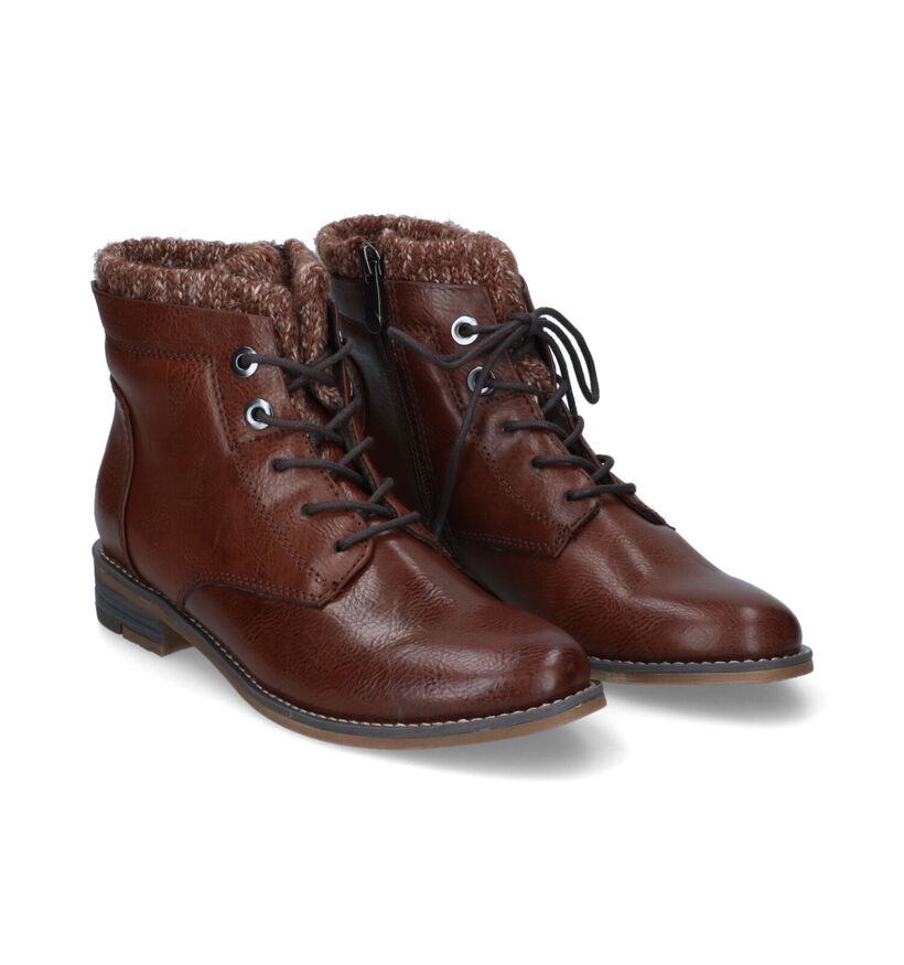 Marco Tozzi Bottines à lacets en Marron pour femmes (315581)