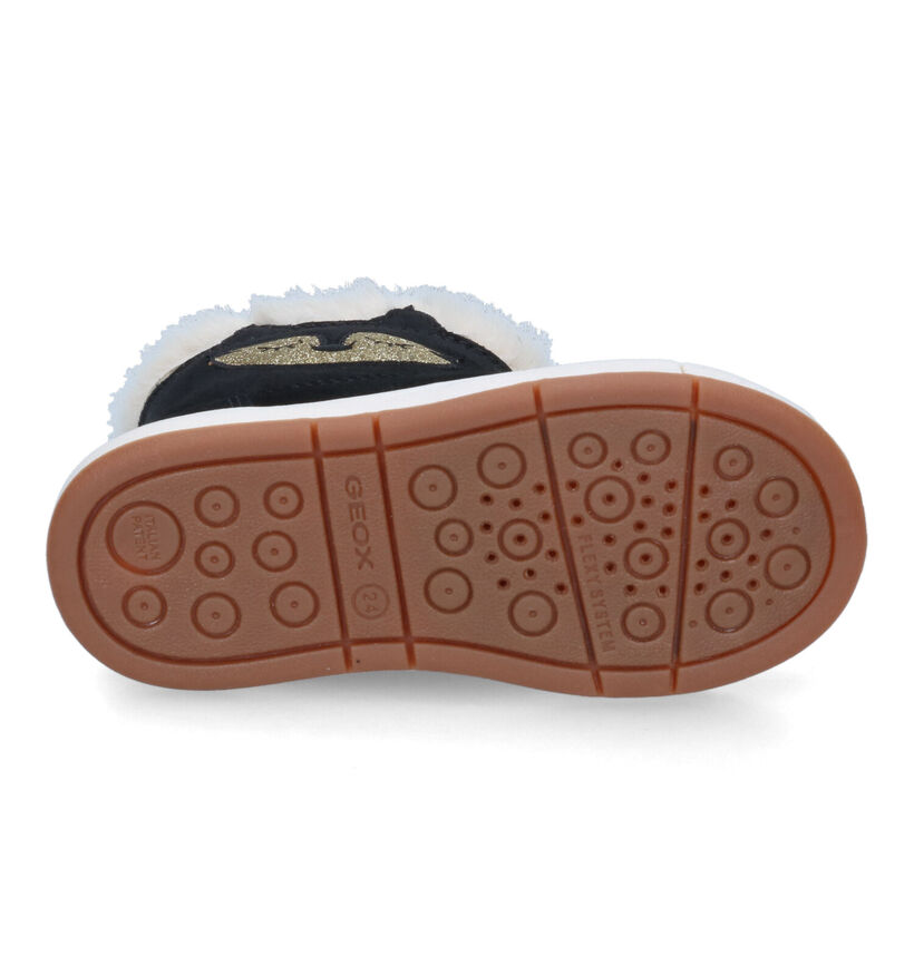 Geox Trottola Bottes en Noir en nubuck (317606)