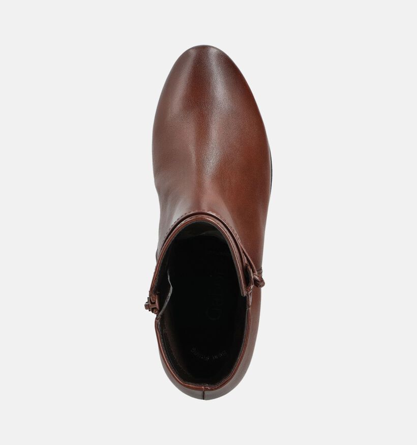 Gabor Best Fitting Bottines à talons en Cognac pour femmes (360291) - pour semelles orthopédiques