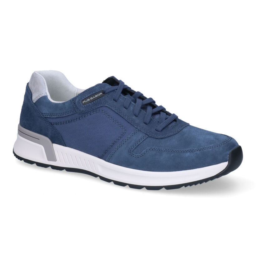 Comfort Chaussures plates en Bleu en textile (305657)