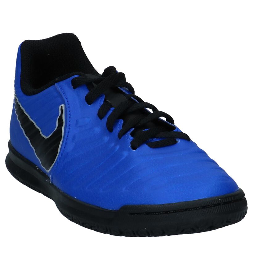 Nike Chaussures de foot en Bleu foncé en simili cuir (235580)