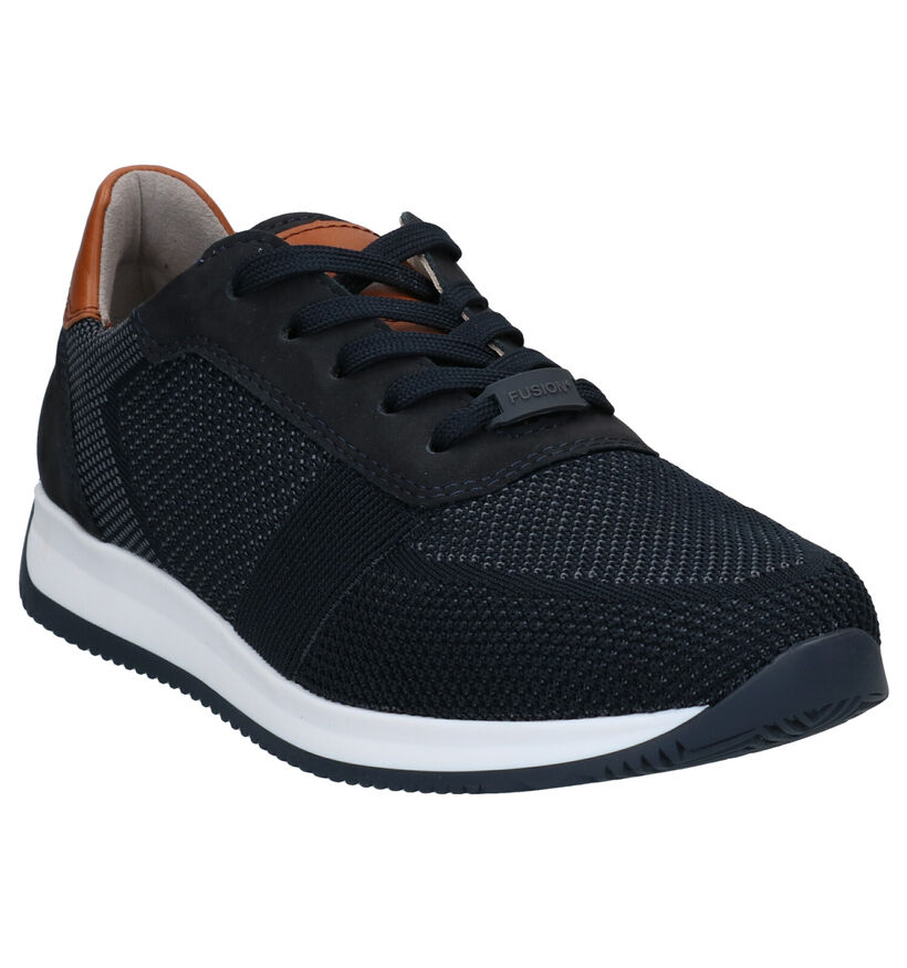 Ara Lisboa Fusion4 Blauwe Veterschoenen in daim (307711)