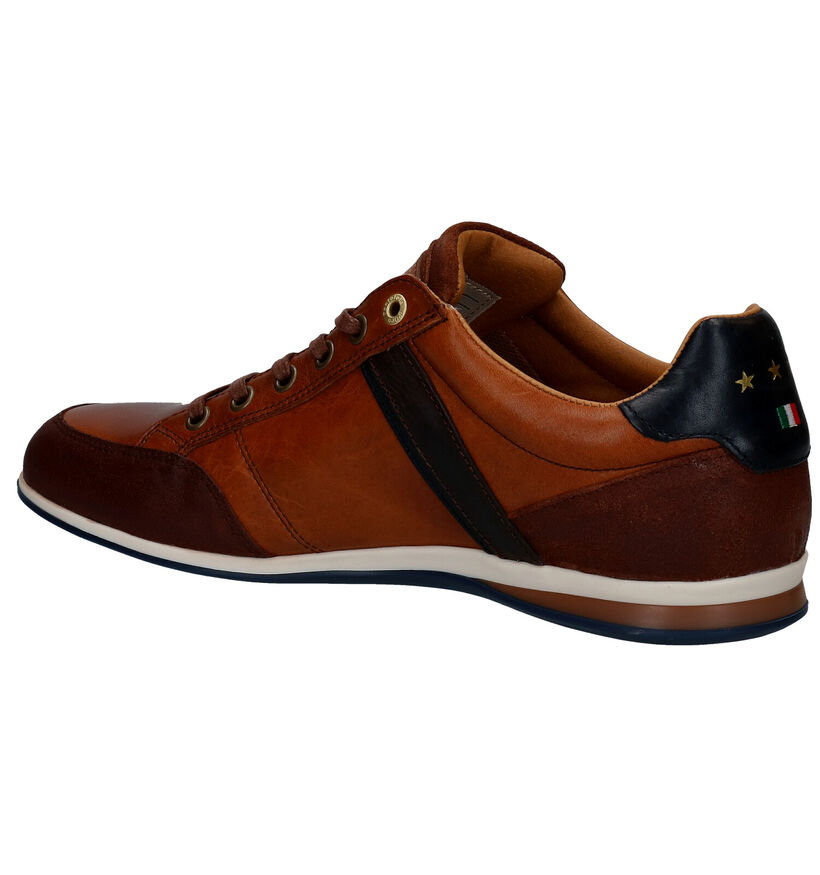 Pantofola d'Oro Roma Chaussures à lacets en Cognac pour hommes (322042) - pour semelles orthopédiques