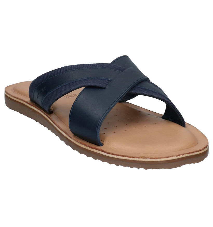 Geox Artie Nu-pieds en Bleu pour hommes (285537)